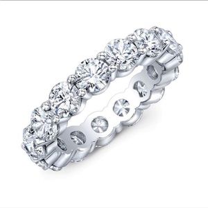 Certified, 7CT TW White Moissanite Eternity Band ring